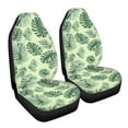 thumbnail image 7 of ZIATUBLE Palm Leaf Auto Front Seat Cover Washable High Back Saddle Blankets Fit for Most Car SUV Comfortable Captain Chair Seat Cover Set of 2 Car Accessories for Women Men Interior, 7 of 7