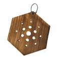 thumbnail image 1 of Maceta de pared con soporte de helecho de cuerno de ciervo que ahorra espacio para plantas verticales, maceta colgante resistente con de madera Hexagonal, 1 of 8