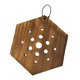 thumbnail image 1 of Maceta de pared con marco de madera y soporte de helecho para jardinería de interior, aspecto rústico. Hexagonal, 1 of 9