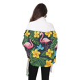 thumbnail image 4 of FORMRS Womens Scarf Winter Soft Long Big Warm Shawls Wrap Tassel Scarves, Flamingo Floral Pattern, 4 of 9