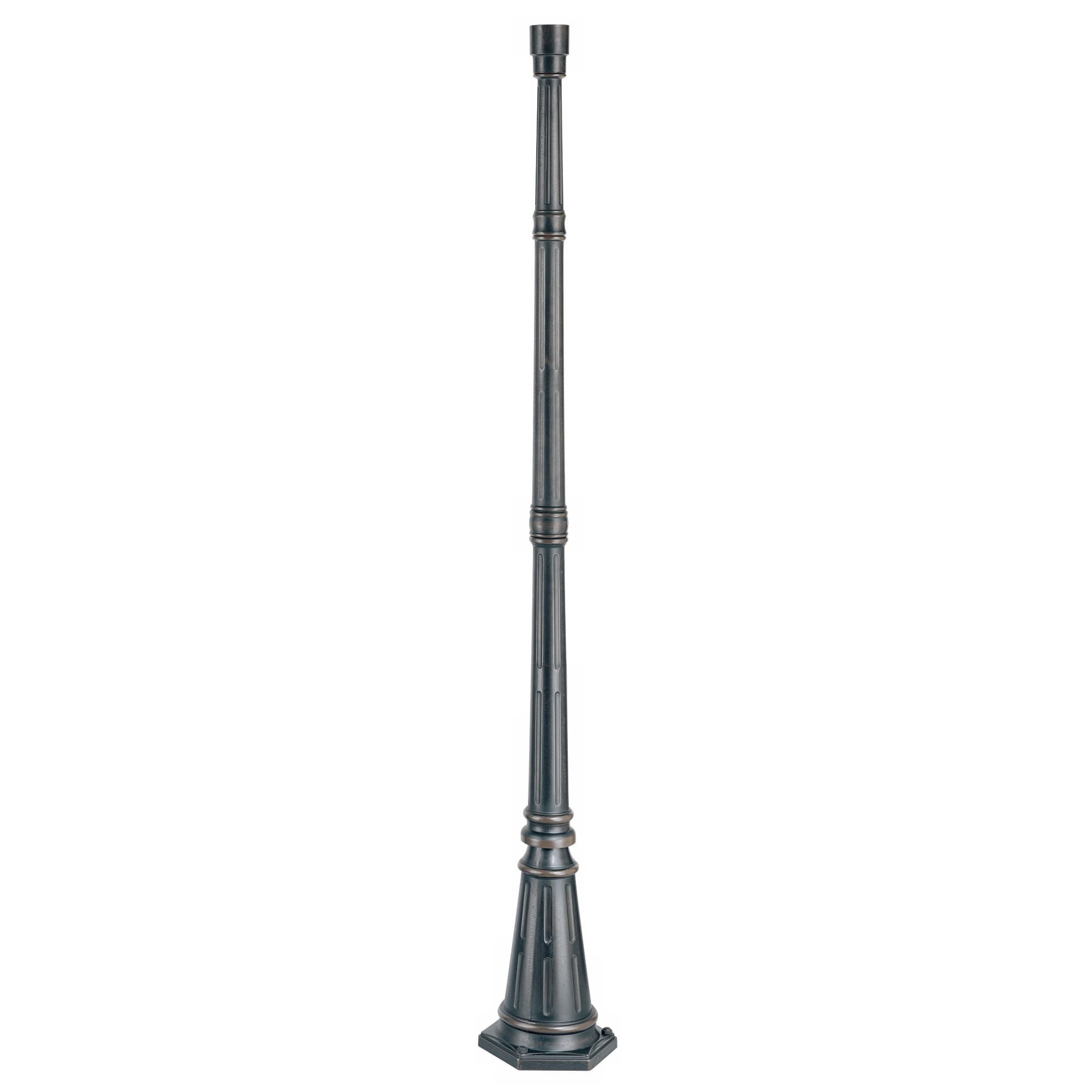 John Timberland Hepworth Vintage Post Light Pole and Cap Base Dark Bronze 76 3/4" for Exterior