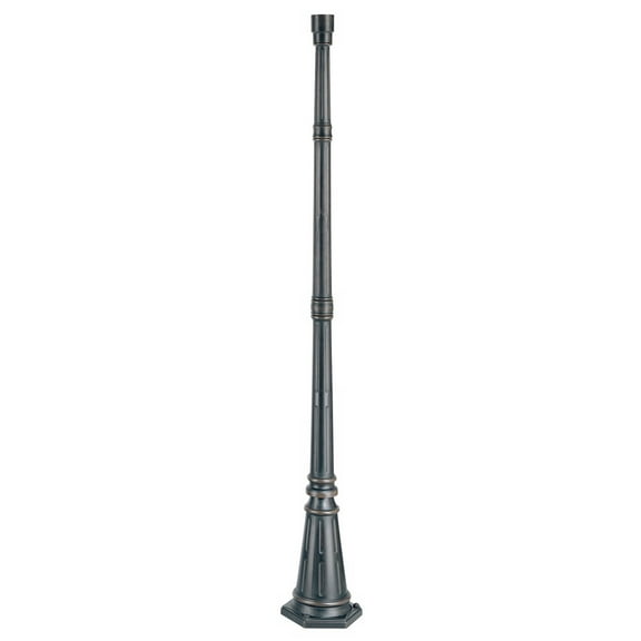 John Timberland Hepworth Vintage Post Light Pole and Cap Base Dark Bronze 76 3/4" for Exterior Barn Deck House Porch Yard Patio Home Garage Outside