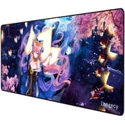Anime Mouse pad Large Gaming Mouse Pad Desk Pad Keyboard Mat with Stitched Edges,for Work & Gaming, Office & Home