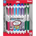 thumbnail image 1 of shiyou-GlideWrite Ballpoint Pen with TechniFlo Ink, (1.0mm) Medium Line, Asst Ink, 14-Pk, 1 of 4