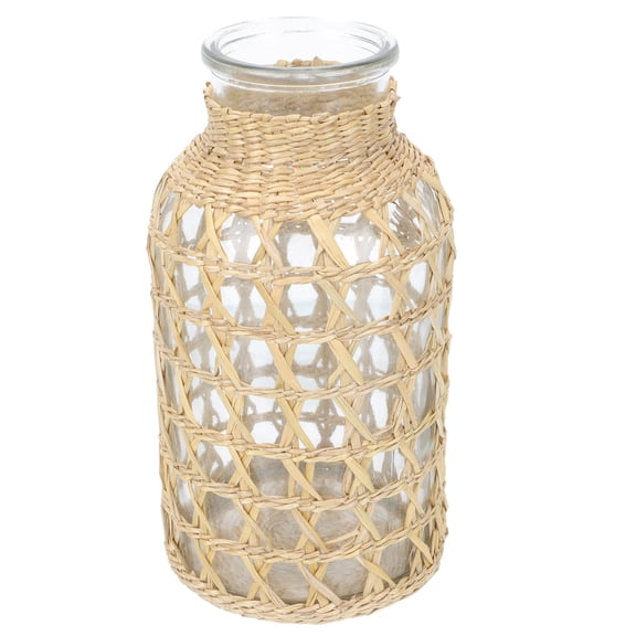 Pots Rattan Vases for Flowers Glass Decoration Indoor