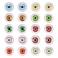 thumbnail image 1 of Uxcell Ojos de Dragón de 12 mm, 20 Pcs Cabujón de Vidrio Semirredondo Estilo Mixto Ojos Realistas para Hacer Muñecas de Arcilla Manualidades Hallazgos para Joyería, Tono Amarillo/Rojo/Verde, 1 of 6