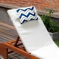 Tyidzon Chaise Lounge Chair Outdoor Waterproof Throw Pillows, Stripe Waterproof Headrest Pillow Lumbar Pillow Lounge Chair Pillow for Beach Pool Side Patio Office, 11X16 Inch