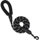 thumbnail image 1 of Correa resistente para perros de 1,5 m con cómodo mango acolchado e hilos altamente reflectantes (negro), 1 of 5