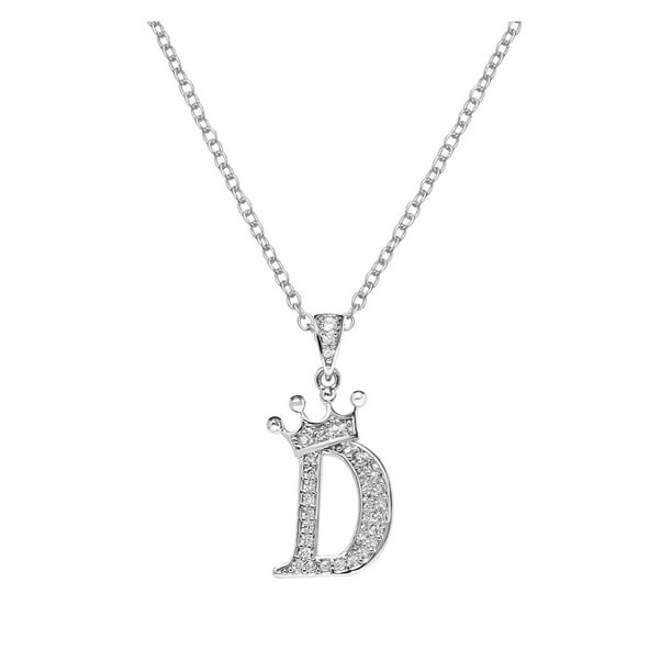 Pgeraug gifts for women 26 English Letters Full Diamond Pendant