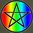 thumbnail image 3 of CafePress - Dark T Shirt Rainbow Pentacle Black - Men's Classic Graphic Cotton T-Shirt, 3 of 4