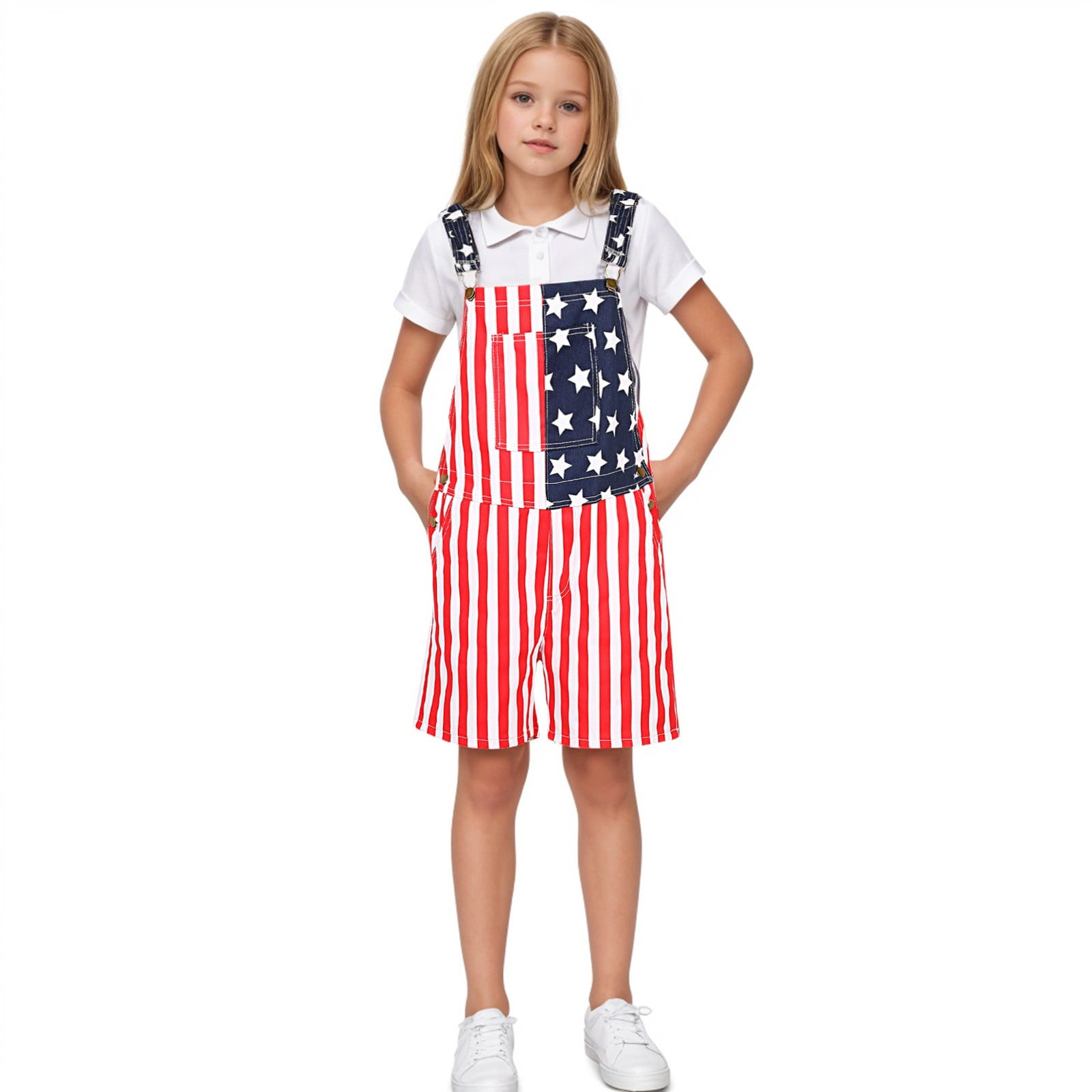 Splozh Newborn Baby Clothes Toddler Boys and Girls Printed Overalls Shorts Romper Festival Jumpsuits Red,11-12 Years
