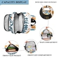 thumbnail image 3 of FORMRS Unisex School Backpack 17" Student Travel Bag with Laptop Compartment, Pumpkins Pattern, 3 of 7