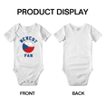 thumbnail image 3 of Newest Czech National Soccer Team Fan Baby Jumpsuits Newborn Clothes (White, 12-18 Months), 3 of 5