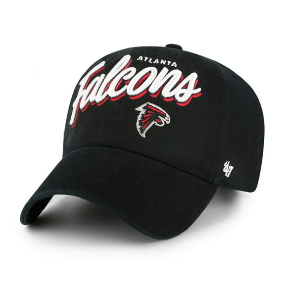 Women's '47 Black Atlanta Falcons Ariana Clean Up Adjustable Hat