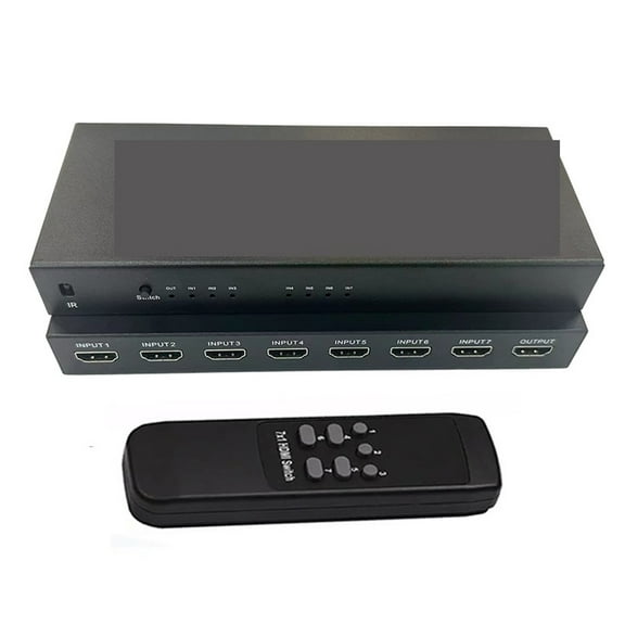 4K 60HZ HMI Switch 7x1 4x1 3x1 HMI 2.0 Switcher Aud Video Converter For PS4 DVD PC To TV HDTV Monitor Or Projector ,Easy to Use