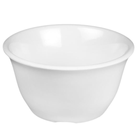 Excellante Color White Melamine Dinnerware Collection 4 Inch Bouillon Cup - 7 Oz, Comes in Dozen