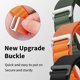 thumbnail image 4 of Correa de nailon con parte trasera en bucle (naranja, verde, negra, excepto relojes), compatible con correa Apple Watch de 38/40/41 mm, correa Apple Watch 12345678/se/ultra, Ma, 4 of 5