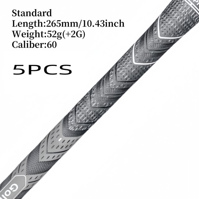 13pcs/set Professional Soft Rubber Non-slip Golf Grips, Standard/Midsize, Fit All Weather 5pcs Grey Standard