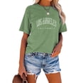 thumbnail image 2 of XCHQRTI Los Angeles Women Tshirts California Graphic Short Sleeve Summer Casual Shirt, 2 of 8