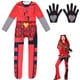 thumbnail image 4 of Nueva película The Rise of Red Ropa para niños Descendants 4 Disfraz de cosplay rojo para niñas Vestido de princesa de Halloween Vestidos de fiesta, 4 of 5