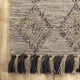 thumbnail image 5 of nuLOOM Britta Textured Diamond Tassel Area Rug, 6' x 9', Beige, 5 of 9