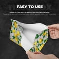 thumbnail image 3 of Goofa Lemon Seamless Pattern Oil Painting Effect Pattern Triangle Square Tissue Box Cover, Modern PVC Leathe Facial Paper Holder,Decorative Holder/Organizer for Bathroom Vanity Countertop, 3 of 9