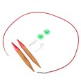 thumbnail image 3 of Rdeghly Interchangeable Carbonized Bamboo Needles Set Aluminum Circular Knitting Needles Ring Set,Interchangeable Circular Set,Knitting Needle Ring Set, 3 of 8