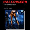 thumbnail image 2 of Guardurnaity Pantalones ajustados de yoga con estampado de calavera y rayas de esqueleto elásticos de licra, buenos para la piel y para Halloween. Prendas para la parte inferior del cuerpo SG, 2 of 6