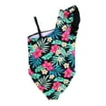 thumbnail image 3 of Toddler Girls One Piece Swimsuits Floral Printed Hawaii Vacation Summer Beach Wear Swimwear Size 2-3T, 3 of 9