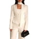 thumbnail image 3 of Chaqueta de Traje de Larga para Mujer, Color Liso, Cuello en V, Corte Entallado y Hombreras XL, 3 of 9