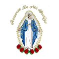 thumbnail image 1 of Embroidered Virgin Mary Applique Patch Gold Metallic Santa Maria Motif (Spanish), 1 of 1