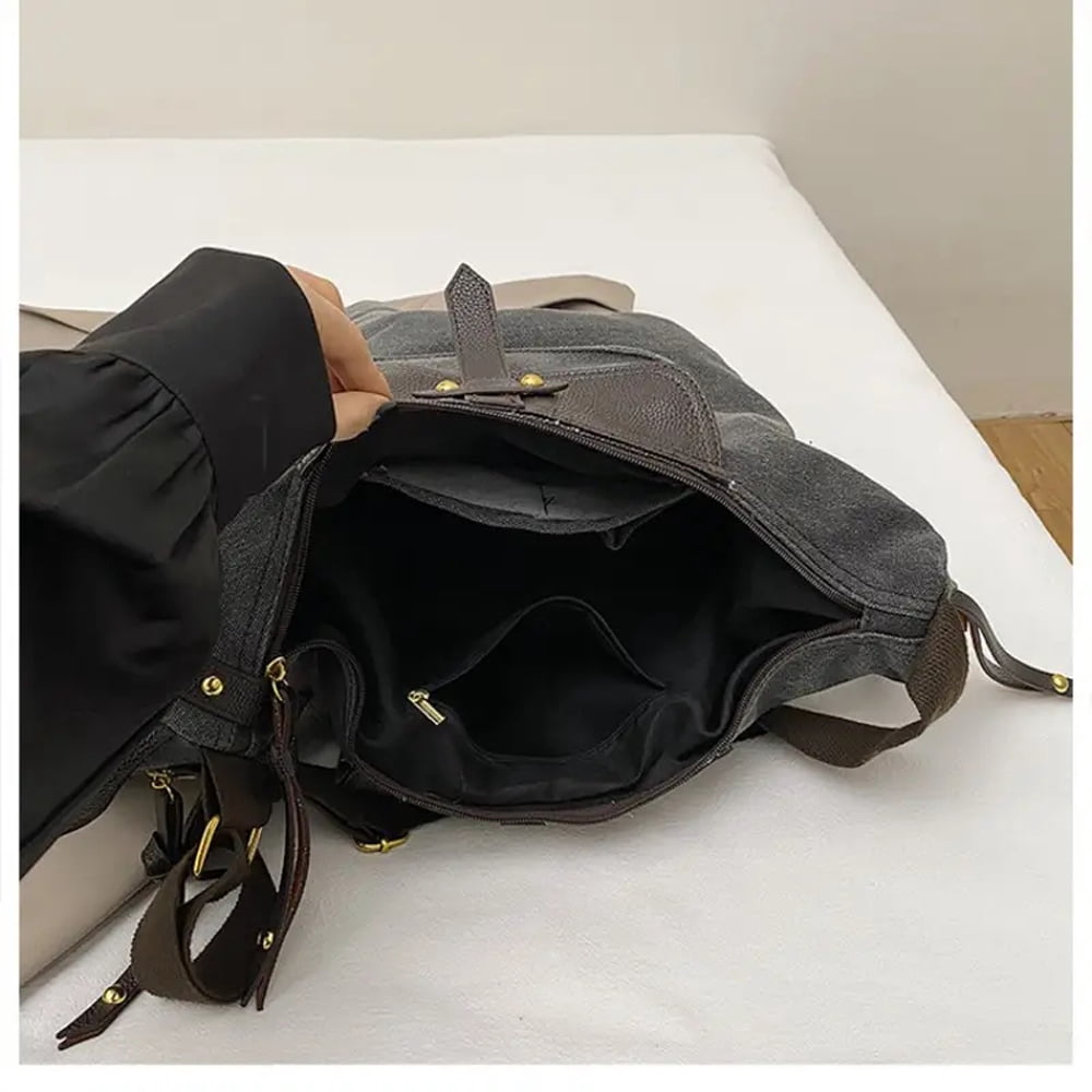 Hotpom Stylish & Unique Horse Shaped Canvas Crossbody Bag, Large Capacity Crossbody Purse, Adjustable Straps and Zipper Closure, Irregular Shape Women's Bag for Commuting, Work, Parties, Brown