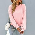 thumbnail image 6 of Gkeoshab Sweater Dress Women's Oversized Sweaters 2025 Fall Outfits Trendy Crewneck Knit Fashion Pullover Tops Pink L, 6 of 8