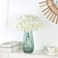 thumbnail image 5 of Silk Hydrangea Heads with Stems Artificial Flowers Heads for Home Wedding Decor(Off White 20PCS), 5 of 5