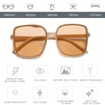 thumbnail image 2 of Gafas de sol cuadradas con clavos de arroz, gafas de sol retras de tendencia a la moda, hechas de PC, 2 of 5