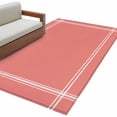 thumbnail image 2 of Pure Coral Red Runner Rug 2.7x5 FT, Non Slip Entryway Carpet, Simple Solid Color Washable Soft Floor Carpet Entrance Mat Non-Shedding Throw Rug for Hallway Laundry Room Bedside, 2 of 9