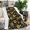 Black, variant on Black Geometric Sunflower Pattern Blanket,Comfortable Soft Flannel Throw Blanket,All Season,Warm Lightweight Blankets for Sofa Bed Couch Living Room Chair,40"x50"
