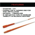 thumbnail image 4 of The ROP Shop (Pack of 12) 1/4" Orange, Snow Driveway Markers with 9" Reflective Tape, Cap, 4 of 8