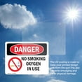 thumbnail image 6 of (2 Pack) No Smoking Oxygen In Use OSHA Danger Sign 7 Inch X 5 Inch Vinyl Label Decal Sticker Weather Resistant, UV Protected for Workplace, Business, and Construction Site, Made in the, 6 of 7