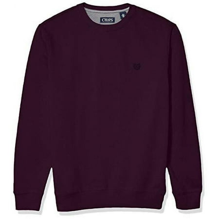 Chaps unisex adult Crewneck Fleece Sweatshirt, Rich Ruby, Large US