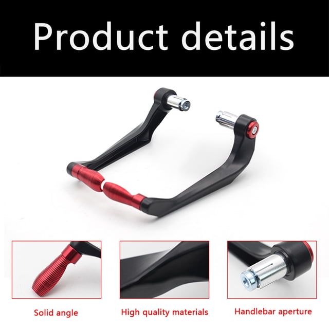 Guardamanos de aluminio CNC para motocicleta protectores de mano para manillar de 7/8 pulgadas 1 par JShteea Accesorios para autos y motos