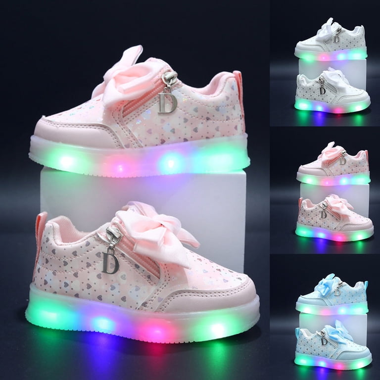 Kids PU Leather Low Top Sneakers - Platform Walking Shoes For Boys And Girls
