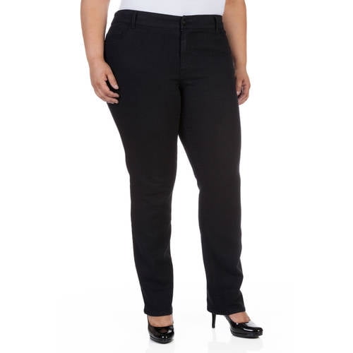 Women's Plus-Size Straight Jeans - Walmart.com