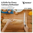 thumbnail image 3 of HUMBEE 10-Inch Offset Bread Knife with Width Wave Teeth (Serrated), Black, DT-31 Series, 3 of 7