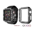thumbnail image 1 of Cases for Apple Watch Case Series 3 42mm, PC Plated Hard Bumper Bling Crystal Diamonds Glitter Frame Protective Cover for iWatch Series 3 Series 2 Series 1 42mm -Rose Gold, 1 of 8