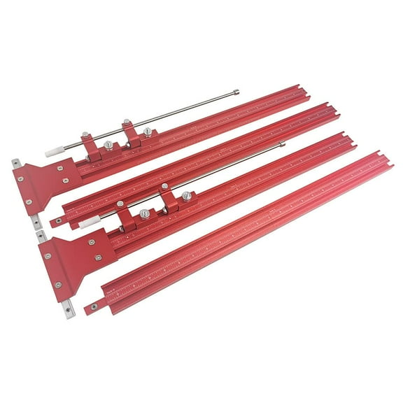 Aluminum Alloy Parallel Guide System for Repeatable Cuts for Track Saw Rail Fit for Woodworking Tools