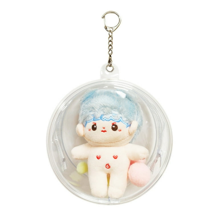 AouBoom Ceri ぬいぐるみ+Clear Pouch AOOOWER Transparent Hanging Pouch for 10cm Plush Dolls