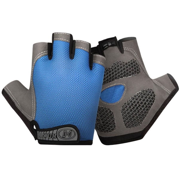 Soidarity 1 par de guantes deportivos antideslizantes a prueba de golpes antideslizantes para Fitness ciclismo guante de entrenamiento Ciclismo azul SG