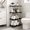 Black, variant on Home Lightweight Storage Organizer 4 Tiers Plastic Shelf Organizer Size: 15.7W x 8.6D x 31.4H", White, 1 Count, 1 Pack