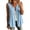 *Blue, variant on VBVC Women's V Neck Lace Trim Button Down Top , Ladies' Loose Fit Sleeveless Tunic Blouse , Summer Casual Elegant Work Shirt For Women,Blue,S-3XL